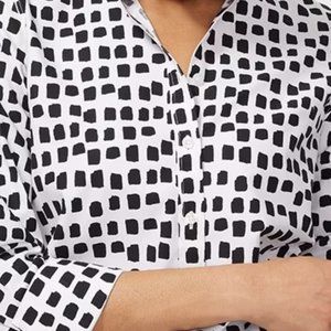 ISO chicos square dot no iron shirt  size 3.5